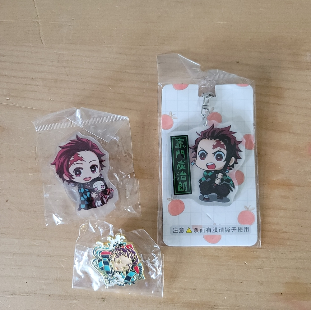 Demon Slayer TANJIRO‎ KAMADO Acrylic Stand Keychain Pin
